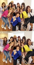 김희철, 프리스틴과 촬영장 인증…"프린세스X프리스틴"