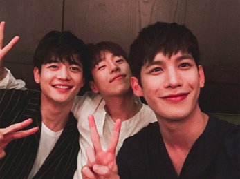 민호X이현우X박기웅, '비주얼 형제' 만남…"이 조합, 훈훈해"