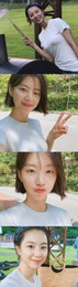 박수진, 상큼한 미소…"엄마는 청순하다"