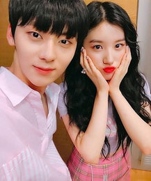 황민현X시연, 비주얼 케미…"우리, 연습생 동기"