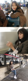정유미, 공항패션의 정석…"분위기있게"