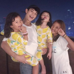 샤이니 민호, 설아x수아 만났다.."행복한 귀요미들"