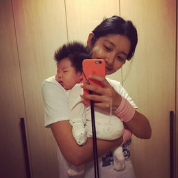 김빈우, 행복한 딸바보…"내사랑, 내기쁨"