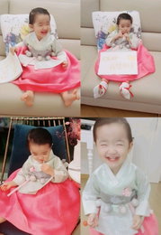 소이현 딸 하은, 애교 만점 추석 인사…"행복 가득하세요"