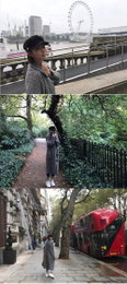 이민정, 런던 밝힌 미모…"세수도 안하고 산책중"
