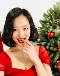 설리, 레드립 귀요미…"예쁜 마음 주세요"