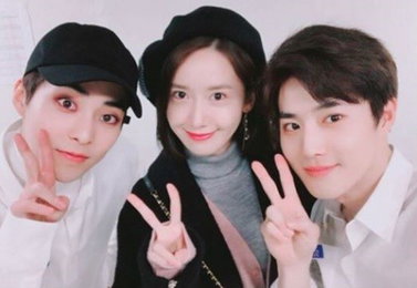 윤아·수호·시우민, 우리는 비주얼 동갑라인…"엑소콘, 재밌어"