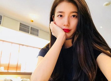 "풀린 눈" 수지, 부기 하나 없는 아침 미모