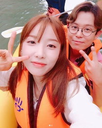 토니안X지숙, 푸켓 밝힌 미모…"카누 촬영 꿀잼"