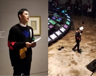 군 복무' 임시완, 근황 포착…평창동계올림픽 도슨트 변신