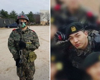 '민효린♥' 태양, 이글아이x상남자 포스…패기 넘치는 훈련병
