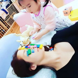 김가연,엄마 껌딱지 하령이..."엄마 얼굴에 레고팩은 사양할래"
