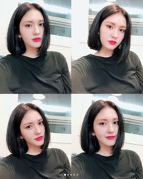 전소미, 헤어스타일 바꾸고 시크미 폭발…"단발 싹둑"