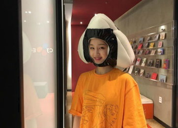 박보람, 삼각김밥 모자에도 굴욕無…"뭘해도 예쁘네"