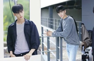 '강남미인' 차은우, 캠퍼스 냉미남 변신