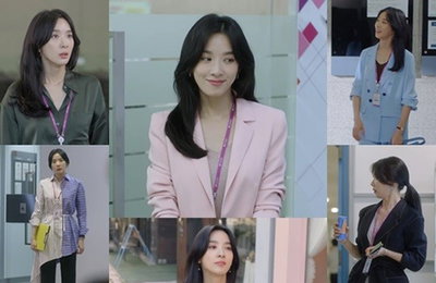 '단짠오피스' 이청아, 시선 사로잡는 '워너비 스타일링'