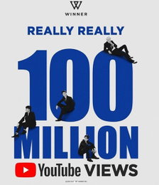 위너 'Really Really' MV, 유튜브 조회수 1억뷰 돌파 '데뷔 후 최초'
