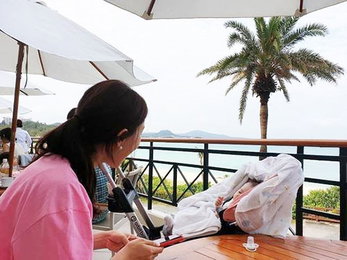 이지혜, 딸과 함께한 여유로운 한때 '파이팅 워킹맘'