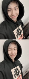 방탄소년단 RM, 아미♥ 마음 사로잡는 윙크 장인