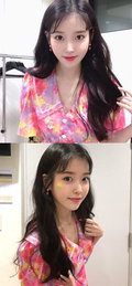 아이유, 봄꽃도 울고 갈 '꽃미모' 뽐내…