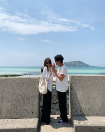 양미라♥정신욱, 제주에 나타난 패피커플…꿀 떨어지는 신혼
