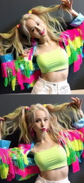 솔지, 탱크탑에 드러난 개미허리…'갈비뼈가 불쑥'