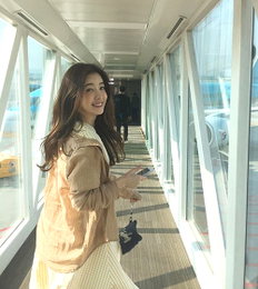 정인선, 뒤돌아봤을 뿐인데…CF 한 장면