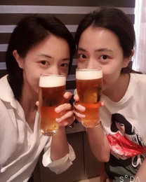류화영 류효영, 맥주 마시는 '미녀 자매'