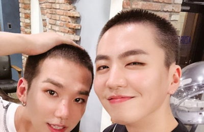 백퍼센트 록현·찬용, 나란히 현역 입대 "잘 다녀올게요"