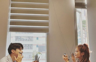 김지민, "키에선 꿀리지 않아"…허경환과 투샷