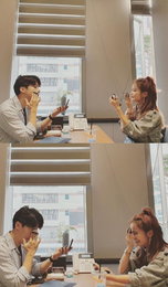 김지민, "키에선 꿀리지 않아"…허경환과 투샷