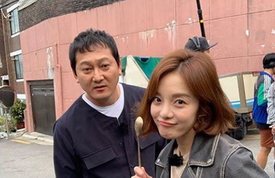 황보라, "정만식 선배님 너무 배거파서 눈이가 퀭해요...밥 좀 주세여..."