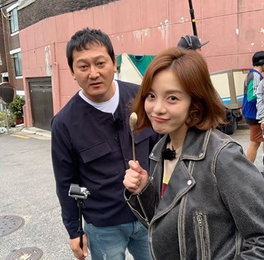 황보라, "정만식 선배님 너무 배거파서 눈이가 퀭해요...밥 좀 주세여..."