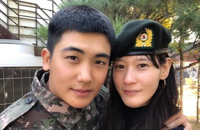 이영진, '軍 복무' 박형식과 다정한 투샷…"신인상 축하해"