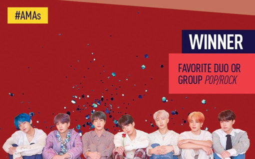 방탄소년단, 아메리칸뮤직어워즈 3관왕…2년 연속 수상 쾌거