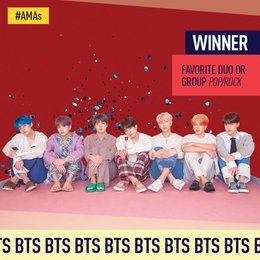 방탄소년단, 아메리칸뮤직어워즈 3관왕…2년 연속 수상 쾌거