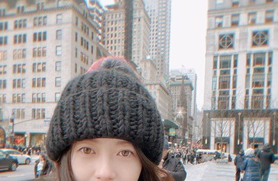 고아라, 모자 때문에 작은 얼굴 소멸직전.."2019년 안녕"