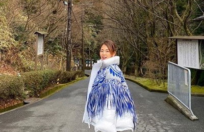 야노 시호, 롱부츠에 화려한 재킷..독보적 8등신 비율