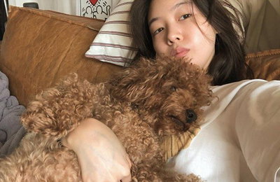 걸스데이 방민아, 반려견과 함께 러블리 케미 뽐내...