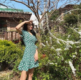 AOA 설현, 초록 원피스 입고 극강의 청순 미모 뽐내…