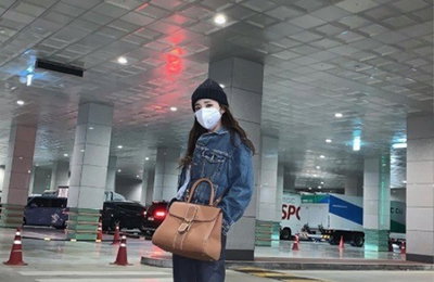 산다라박, 마스크는 필수 퇴근길 미모 뽐내