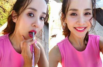 조여정, 핫핑크로 시선강탈…'눈길'