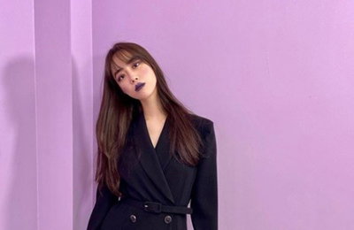 허영지, 보라색 립 컬러도 완벽 소화…"환불해 주세요"