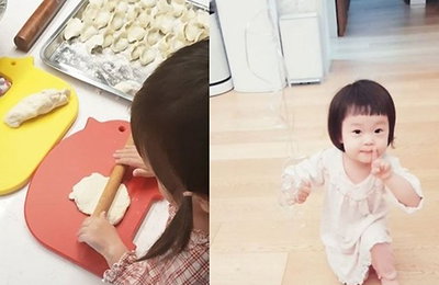 ‘백종원♥소유진’ 딸, 고사리 손으로 만두도 척척…
