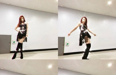 에이핑크 윤보미, 무아지경 댄스..시선 강탈
