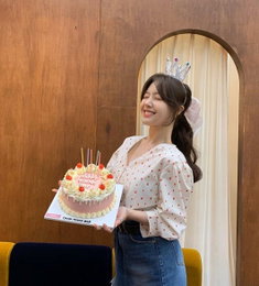 걸스데이 민아, 서프라이즈 생일축하에 감동 "함께해줘서 고마워요"