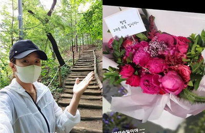 소유진, ♥백종원이 준 부부의날에 '깜짝 꽃 선물'…