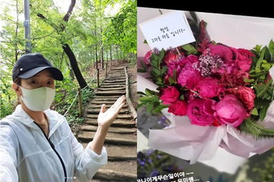 소유진, ♥백종원이 준 부부의날에 '깜짝 꽃 선물'…