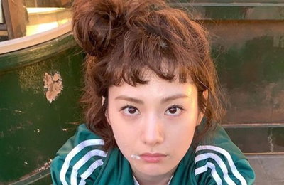 나나, 트레이닝복과 분장에도 감출 수 없는 청순 미모 자랑