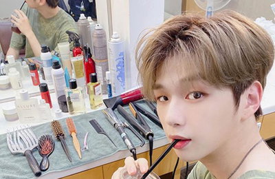 강다니엘, 과즙미 넘치는 분장실에서의 일상